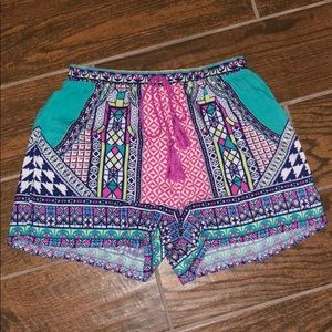 Colorful pattern shorts